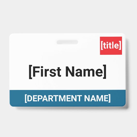 Healthcare ID Badge バッジ (正面)