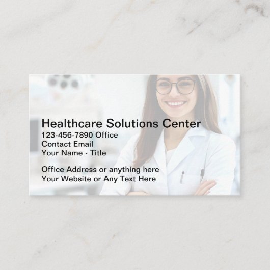 Healthcare Insurance Rep Business Cards 名刺 (正面)