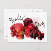 HealthEsense食べ物の ポストカード (正面/裏面)