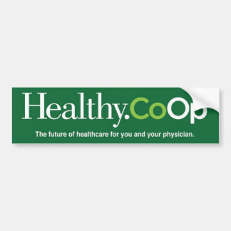 Healthy.Coopの緑のバンパーステッカー バンパーステッカー