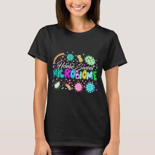 Healthy Food Microbiome Bacteria Microbiology tee Tシャツ (正面)