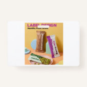 Healthy food Snack A beautiful logo design on the  バッジ (正面)