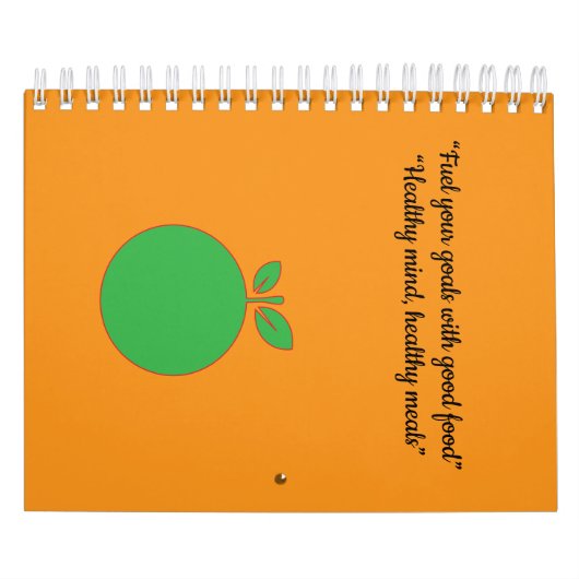 Healthy Food Sticker – Meal Prep planner Label  カレンダー (カバー)