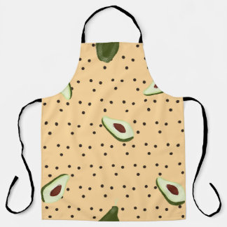Healthy foods. Seamless avocado pattern,  avocado  エプロン
