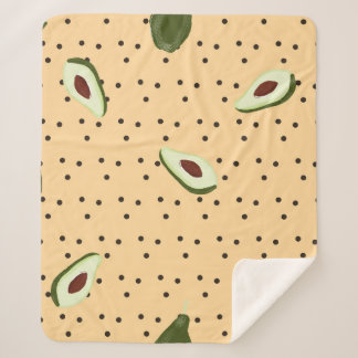 Healthy foods. Seamless avocado pattern,  avocado  シェルパブランケット