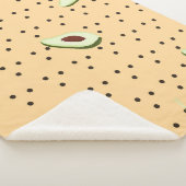 Healthy foods. Seamless avocado pattern,  avocado  シェルパブランケット (3/4)