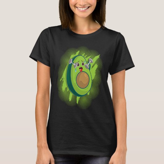 Healthy Herbivore Vegetable Avocado Vegan Fitness  Tシャツ (正面)