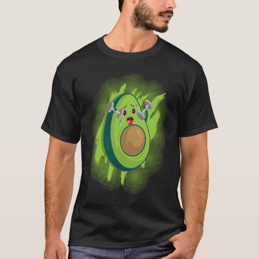 Healthy Herbivore Vegetable Avocado Vegan Fitness  Tシャツ (正面)