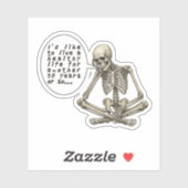 Healthy Life Can Wait Skeleton シール (シート)
