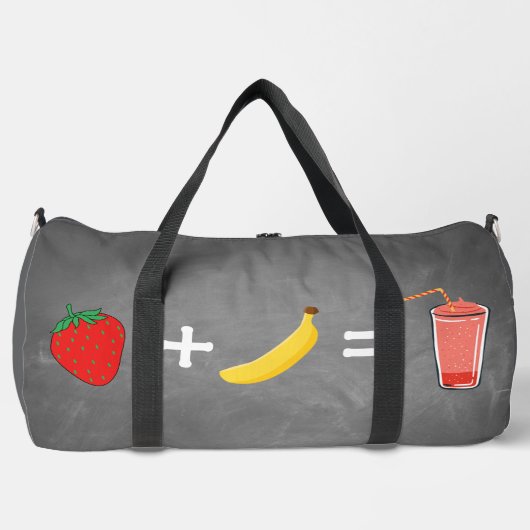 Healthy lifestyle design ダッフルバッグ (正面)