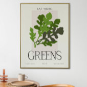Healthy Living Greens Kitchen Wall Art Minimalist  ポスター