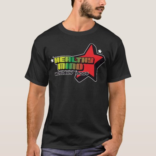Healthy Mind, Healthy Body – Urban Star Graphic Te Tシャツ (正面)