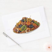 Healthy Mixed Dry Fruits and Nuts Sticker 長方形シール (封筒)
