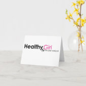 HealthyGirlのメッセージカード カード (黄色い花)