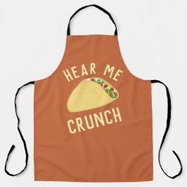 Hear  Me Crunch Taco エプロン