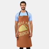 Hear  Me Crunch Taco エプロン (着用した状態)