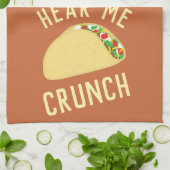 Hear  Me Crunch Taco キッチンタオル (折り畳み)