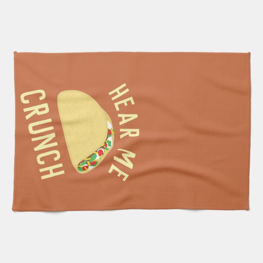 Hear Me Crunch Taco キッチンタオル (横)