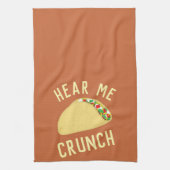 Hear Me Crunch Taco キッチンタオル (縦)