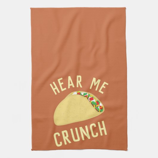 Hear  Me Crunch Taco キッチンタオル (縦)