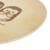 hear, see and speak no evil cute Hedgehogs カッティングボード (角)