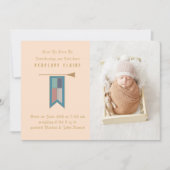 Hear Ye中世の写真誕生の発表 招待状 (正面)