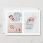 Hear Ye中世の写真誕生の発表 招待状 (裏面)