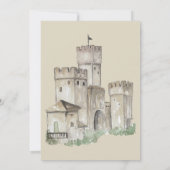 Hear Ye, Hear Ye! Knight-Themed Boy’s 1st Birthday 招待状 (裏面)