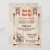 Hear Ye Medieval Renaissance Royal Birthday 招待状 (正面/裏面)