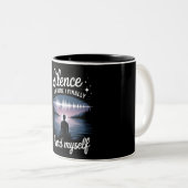 Hear Yourself - Surreal Lakeside Reflection Mug ツートーンマグカップ (正面右)