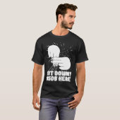 Hearing Aid Deaf Pride ASL hand sign language sit  Tシャツ (正面フル)