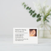 Hearing Aids ENT Appointment Business Cards 名刺 (スタンド正面)