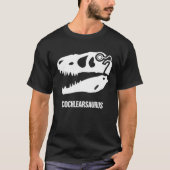 Hearing Loss Awareness Dinosaur Cochlear Implant Tシャツ (正面)