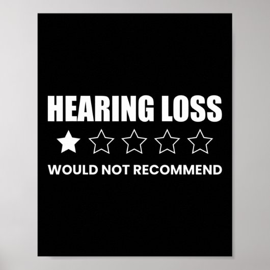 Hearing Loss Would Not Recommend  ポスター (正面)