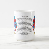 Hearnは、起源、意味および頂上示します コーヒーマグカップ (中央)