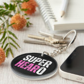 Hearo – ろうすごい者/蝸牛移植の戦士 キーホルダー (正面右)