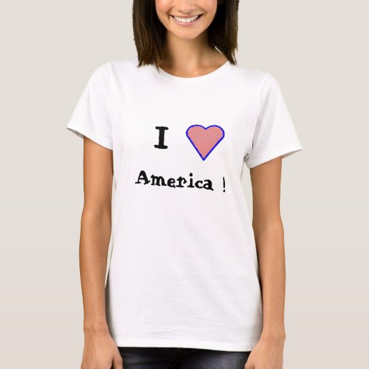 Heart1、アメリカ! 、I Tシャツ (正面)