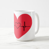 heart コーヒーマグカップ (正面右)