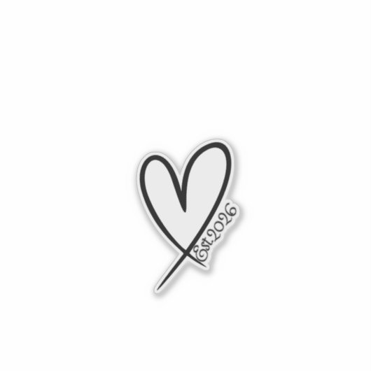 heart  シール (正面)