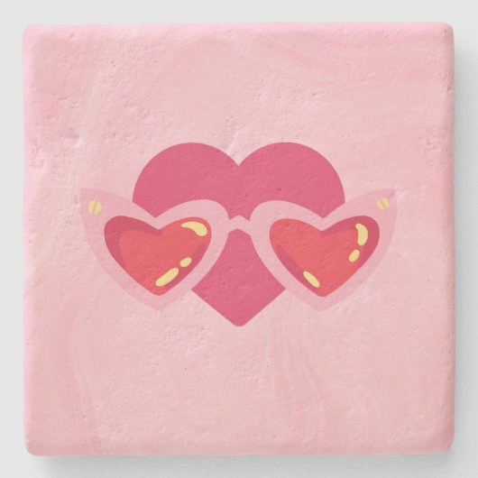Heart ストーンコースター (正面)