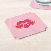 Heart ペーパーコースター (アングル)