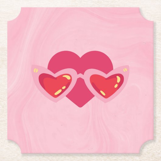 Heart ペーパーコースター (正面)