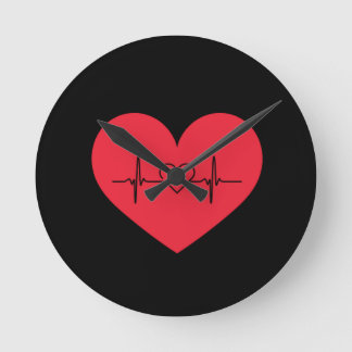 heart ラウンド壁時計