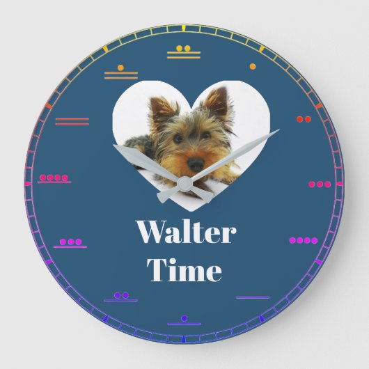 Heart ラージ壁時計 (正面)