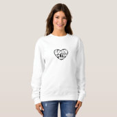 Heart 90's Vintage Quote Sweater スウェットシャツ (正面フル)