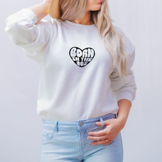 Heart 90's Vintage Quote Sweater スウェットシャツ