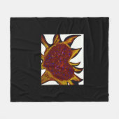 Heart Aflame  フリースブランケット (正面(横))