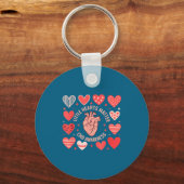 Heart Anatomy Valentine Little Hearts Chd Awarenes キーホルダー (正面)