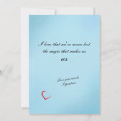 Heart and Flowers for Spouse or Other シーズンカード (裏面)