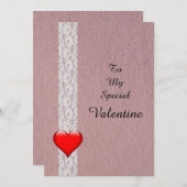 Heart and Lace Special Valentine シーズンカード (正面/裏面)